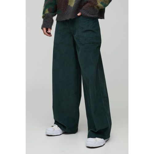 Pantalon baggy en velours côtelé - 28R - Boohooman - Modalova