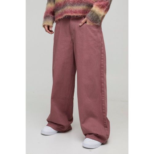 Jean extra baggy délavé - 28R - Boohooman - Modalova