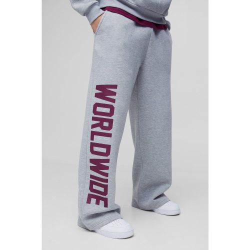 Jogging large à imprimé Worldwide - S - Boohooman - Modalova