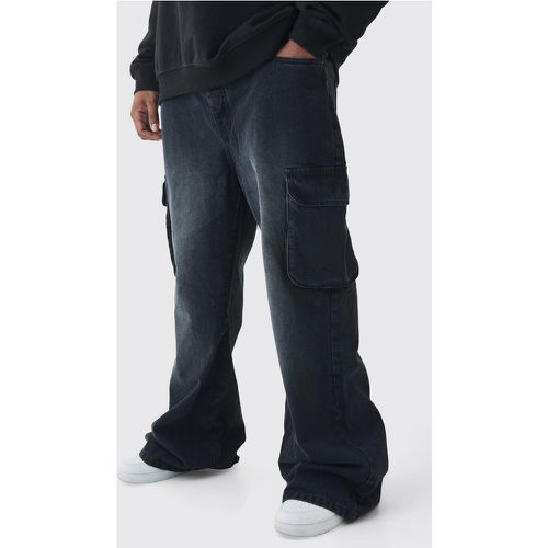 Grande taille - Jean cargo large homme - 38 - Boohooman - Modalova