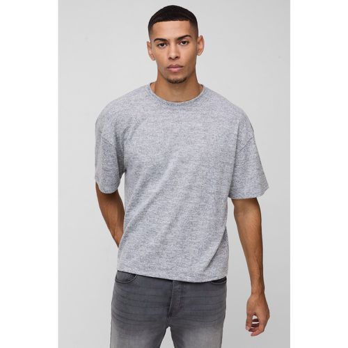 T-shirt oversize brossé - S - Boohooman - Modalova