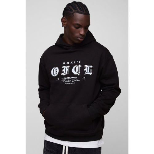 Sweat à capuche oversize à strass - Ofcl - S - Boohooman - Modalova