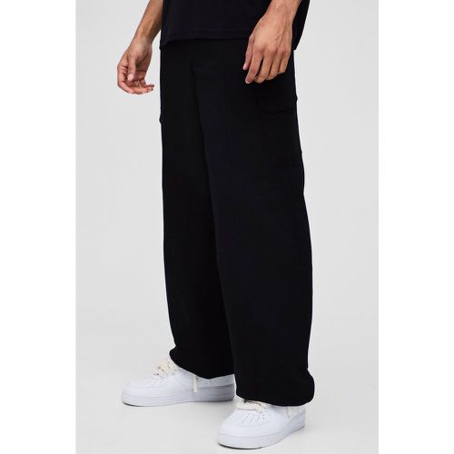 Pantalon cargo baggy à coutures apparentes - S - Boohooman - Modalova