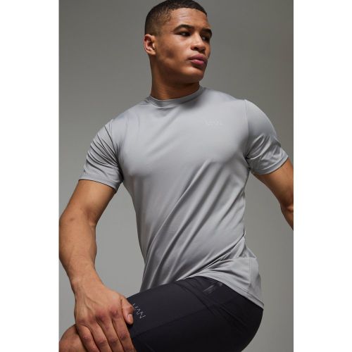 T-shirt de sport droit imprimé - MAN Active homme - S - Boohooman - Modalova