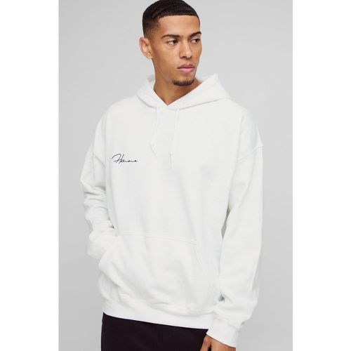 Sweat à capuche à broderie Homme homme - S - Boohooman - Modalova