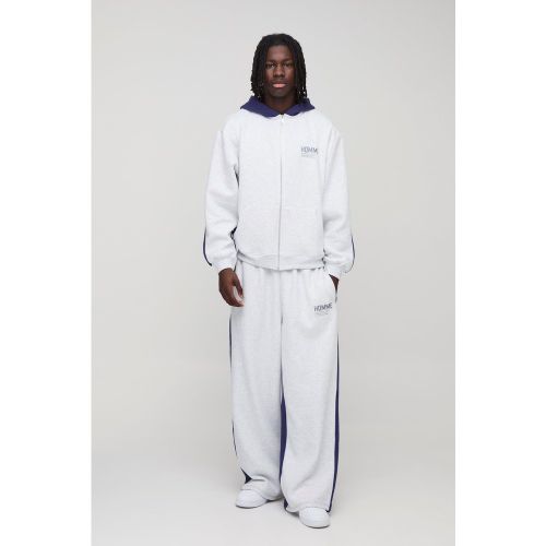 Survêtement oversize color block - S - Boohooman - Modalova