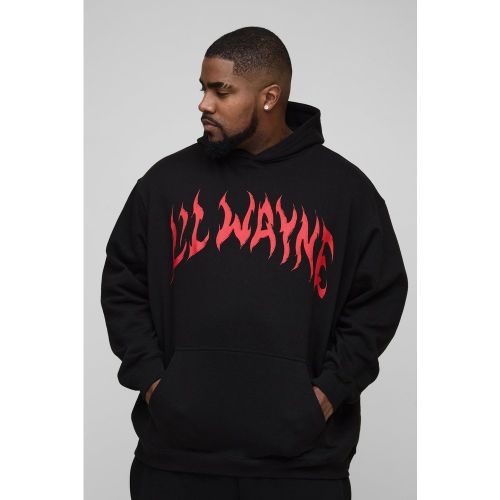 Grande taille - Sweat à capuche oversize à imprimé Lil Wayne homme - XXXL - Boohooman - Modalova