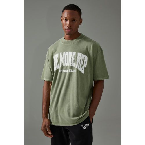T-shirt de sport oversize surteint - MAN Active - S - Boohooman - Modalova