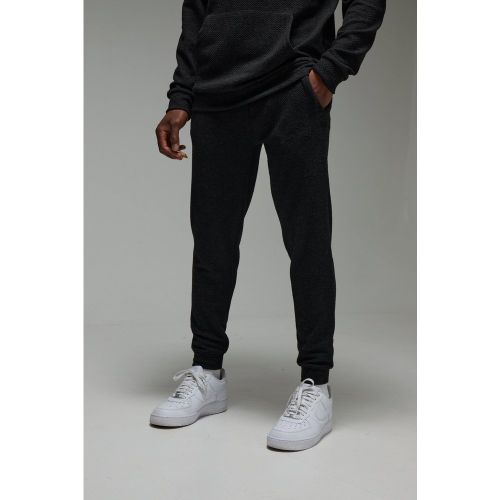Jogging droit en maille texturée - MAN - S - Boohooman - Modalova