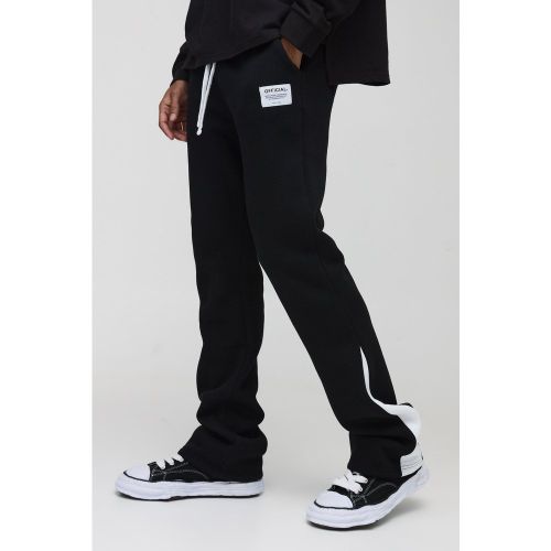 Jogging slim flare à soufflet - S - Boohooman - Modalova