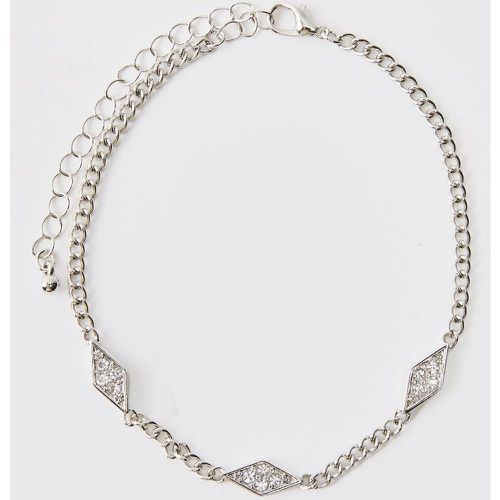 Bracelet À Pendentif Strassé - One Size - boohoo - Modalova