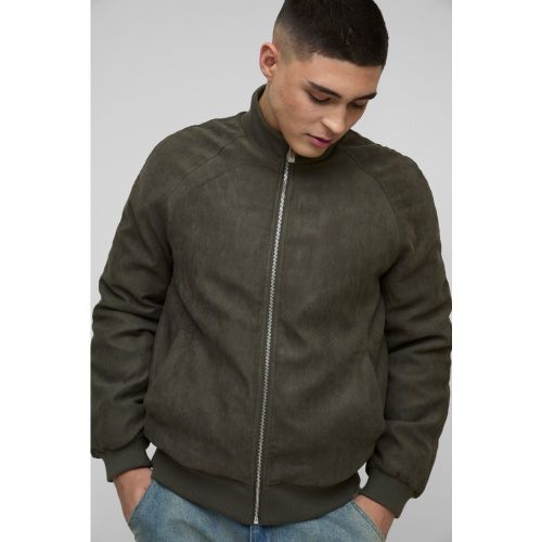 Bomber à col montant en synthétique homme - S - Boohooman - Modalova
