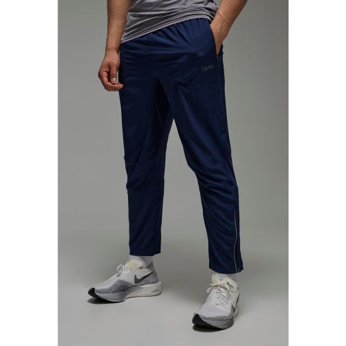Jogging slim zippé tissé - MAN Active - S - Boohooman - Modalova