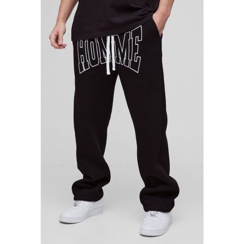 Jogging droit imprimé - S - Boohooman - Modalova