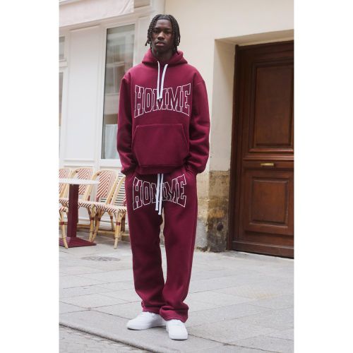 Survêtement oversize imprimé - S - Boohooman - Modalova