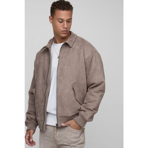 Tall - Veste Harrington oversize en synthétique - S - Boohooman - Modalova