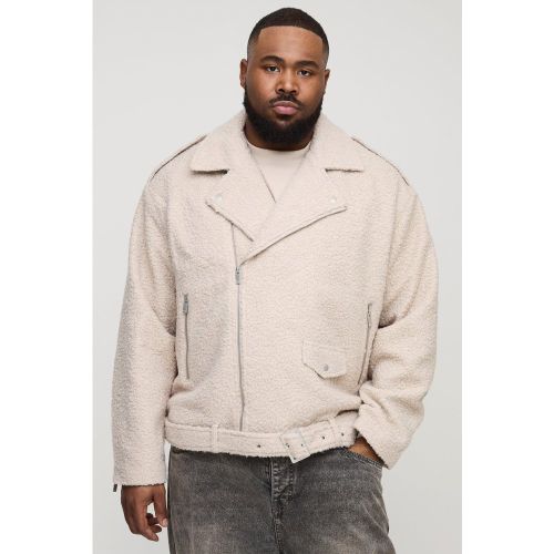 Grande taille - Veste biker oversize - XXXL - Boohooman - Modalova