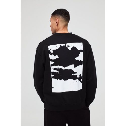 Sweat oversize à imprimé abstrait homme - S - Boohooman - Modalova