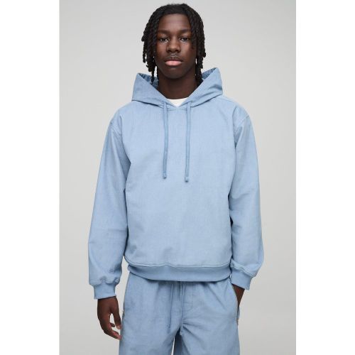 Sweat à capuche oversize en velours côtelé homme - S - Boohooman - Modalova