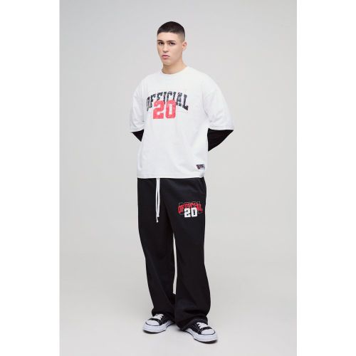 Ensemble oversize universitaire à manches longues - S - Boohooman - Modalova