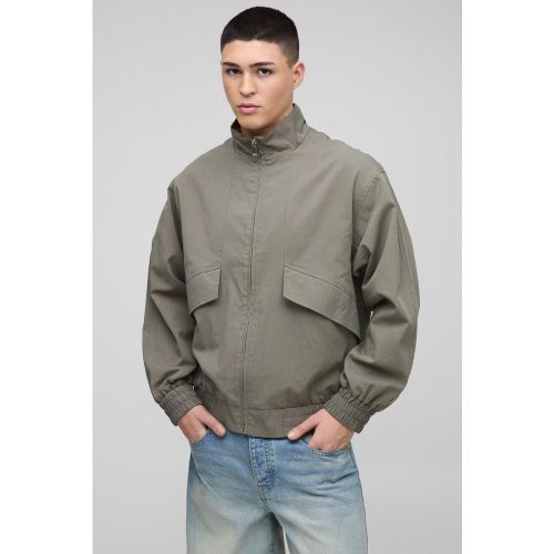 Bomber oversize à col cheminée homme - S - Boohooman - Modalova