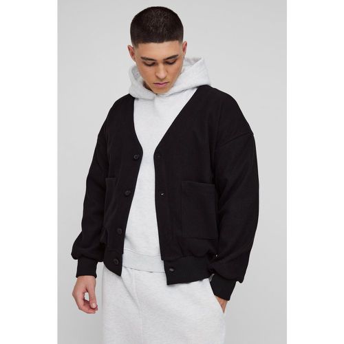 Bomber oversize à col ouvert homme - S - Boohooman - Modalova