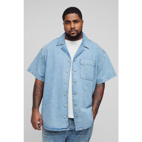 Grande taille - Chemise oversize en jean - XXXL - Boohooman - Modalova