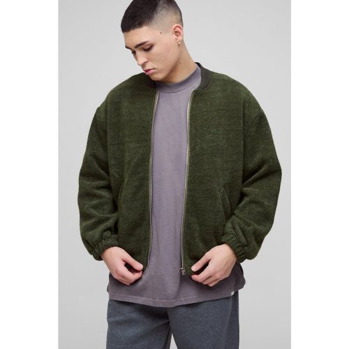 Bomber oversize texturé homme - S - Boohooman - Modalova