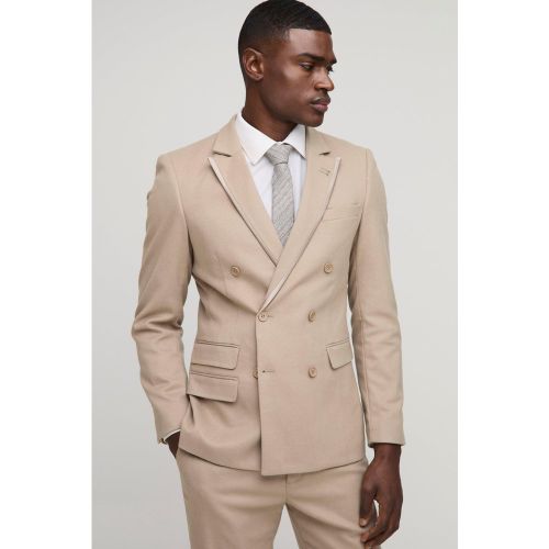Blazer cintré croisé texturé - 34 - Boohooman - Modalova
