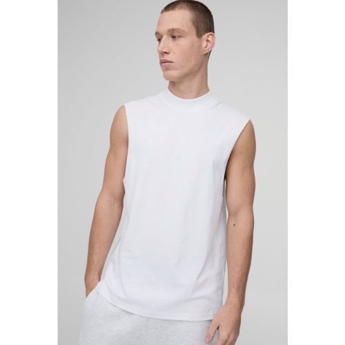Débardeur à emmanchures larges et col montant - S - Boohooman - Modalova