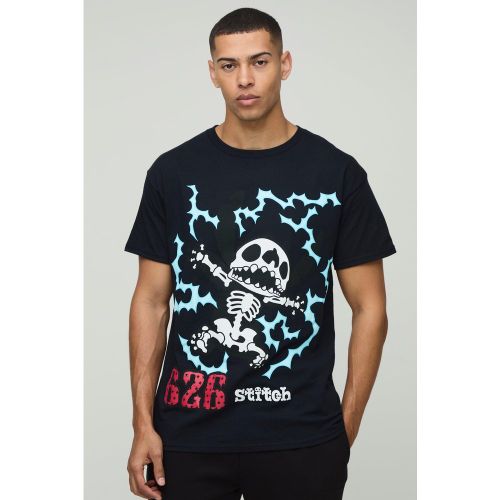 T-shirt à imprimé Disney Lilo & Stitch - S - Boohooman - Modalova