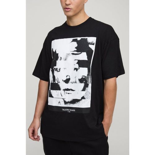 T-shirt oversize à imprimé Talking Heads - S - Boohooman - Modalova