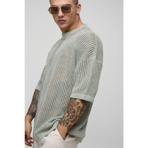 T-shirt oversize à épaules dénudées - S - Boohooman - Modalova
