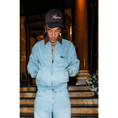 Veste oversize épaisse en jean homme - S - Boohooman - Modalova
