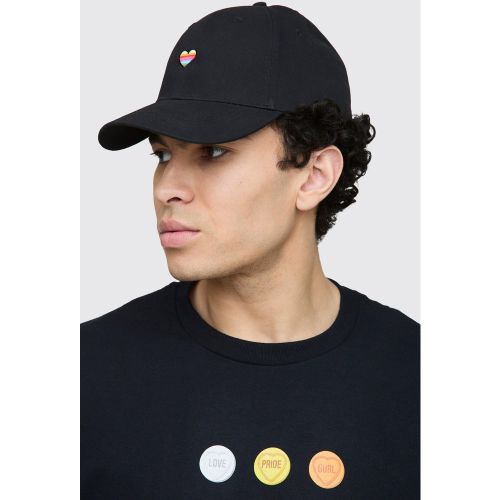 Casquette à broderie cœur - ONE SIZE - Boohooman - Modalova