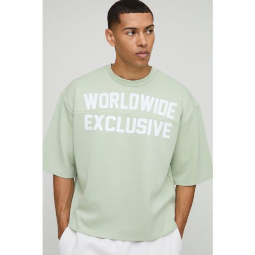 T-shirt oversize imprimé - S - Boohooman - Modalova