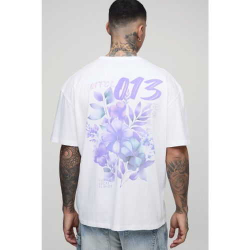 Tall - T-shirt oversize fleuri - 2XL - Boohooman - Modalova