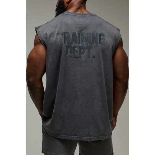 Débardeur oversize délavé - MAN Active - 2XL - Boohooman - Modalova