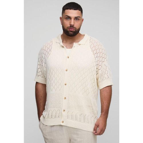 Grande taille - Polo à coutures apparentes - 2XL - Boohooman - Modalova