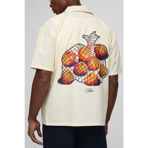 Chemise oversize à imprimé fruit - S - Boohooman - Modalova