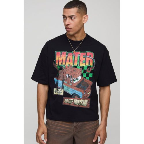 T-shirt oversize à col montant et imprimé Disney Cars - S - Boohooman - Modalova