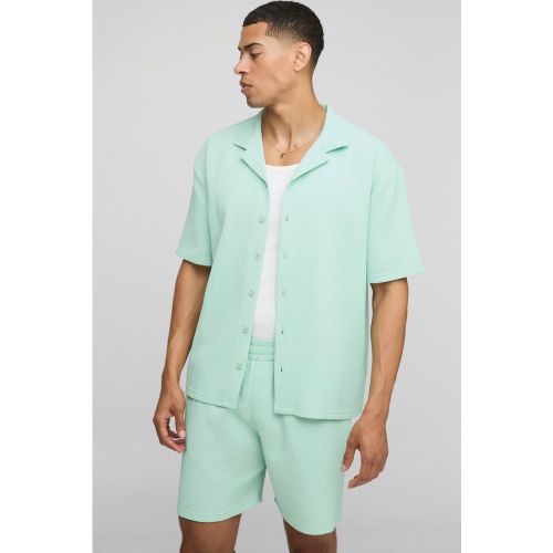 Ensemble oversize plissé à manches courtes et short - S - Boohooman - Modalova
