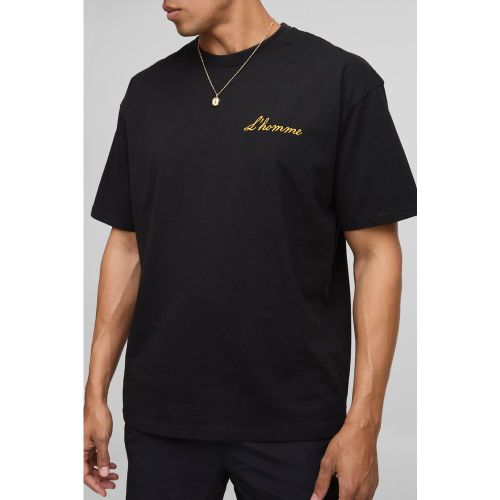 T-shirt oversize à slogan - S - Boohooman - Modalova