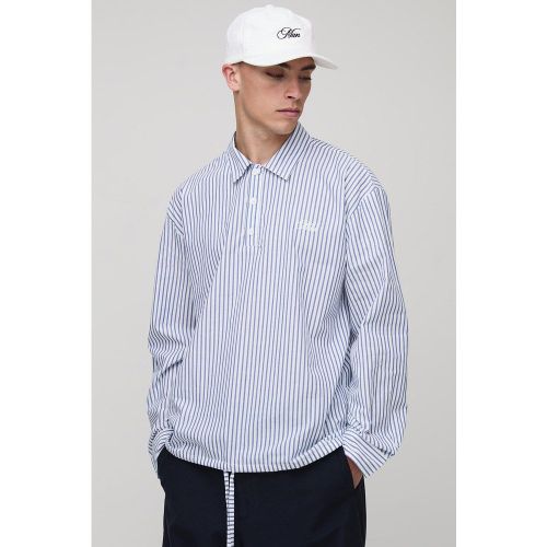 Chemise de rugby rayée à manches longues - S - Boohooman - Modalova