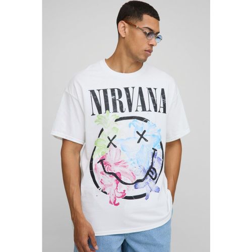 T-shirt oversize à imprimé Nirvana - S - Boohooman - Modalova