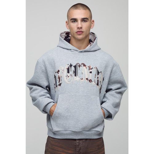 Sweat à capuche oversize à imprimé vache - S - Boohooman - Modalova