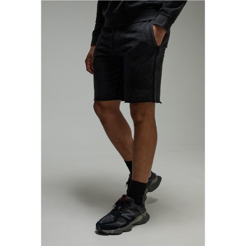 Short de sport délavé à slogan - MAN Active homme - 2XL - Boohooman - Modalova