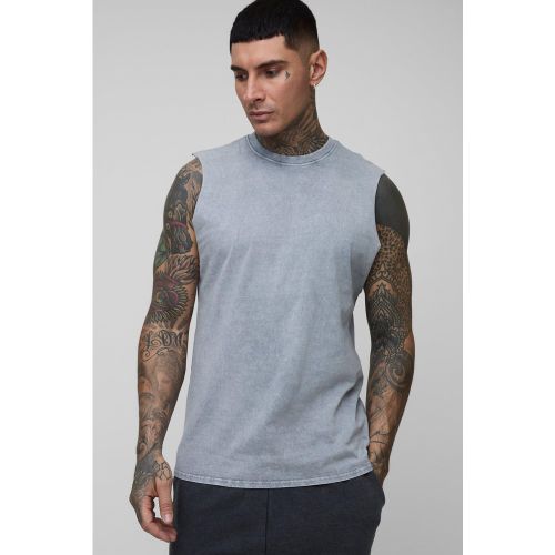 Tall - Débardeur délavé - 2XL - Boohooman - Modalova