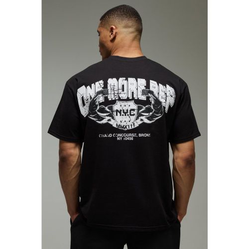 T-shirt de sport oversize à slogan - MAN Active - 2XL - Boohooman - Modalova