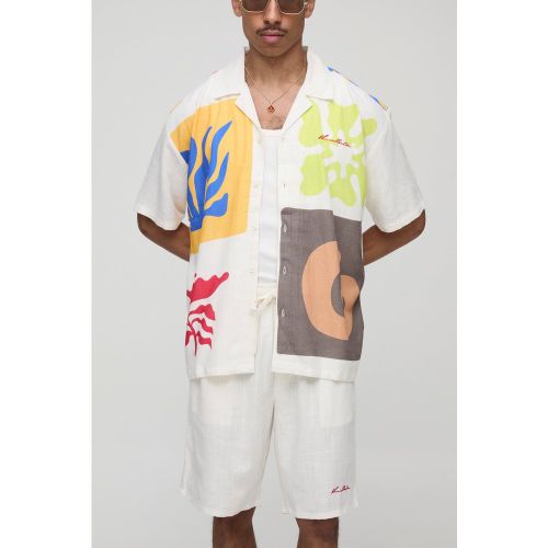 Ensemble oversize à imprimé abstrait - S - Boohooman - Modalova